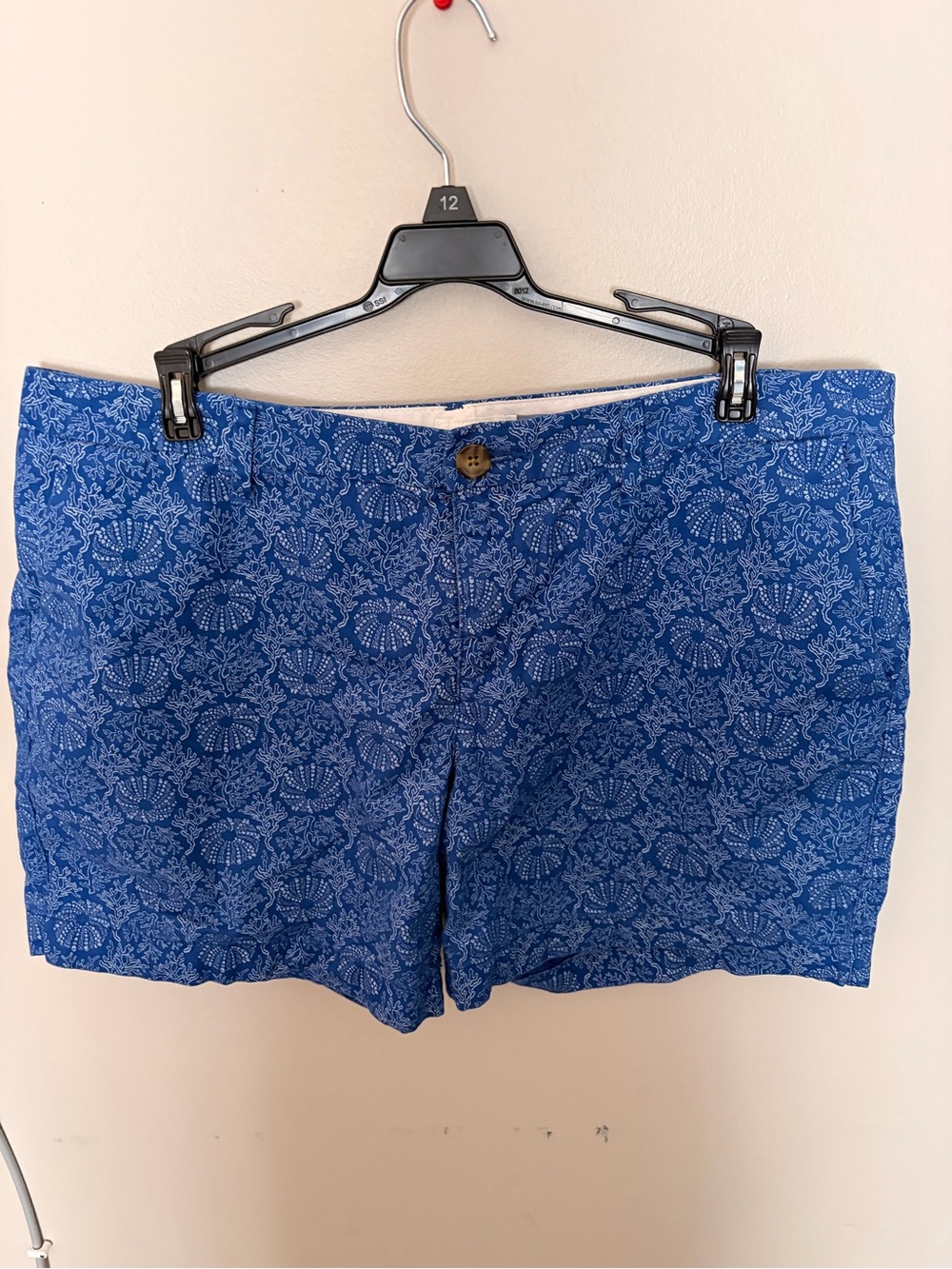 Old Navy Blue Floral Print Bermuda Shorts